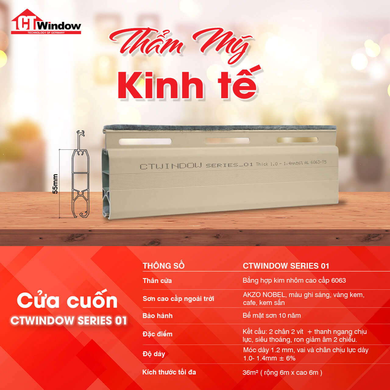 Cửa cuốn của CTWINDOW